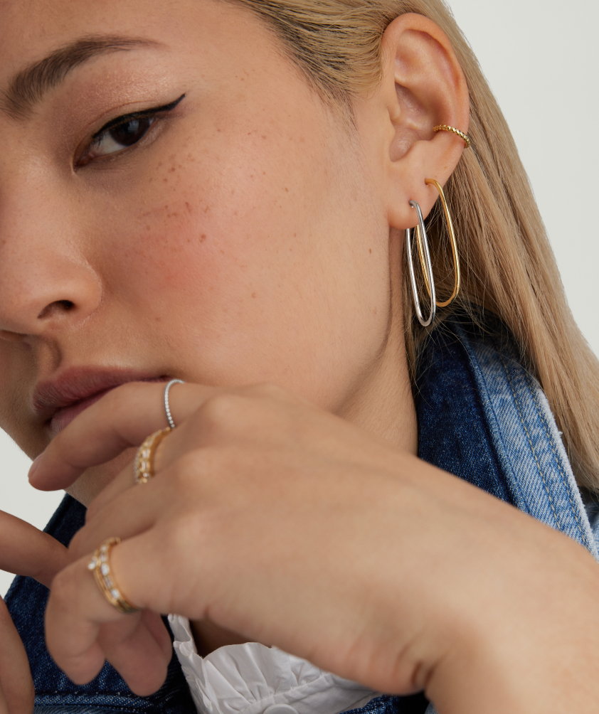 Beaded hoops mejuri outlet